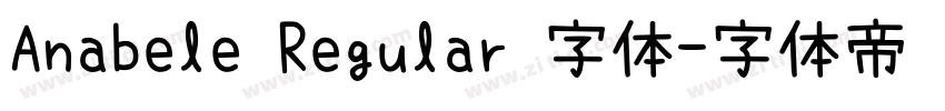 Anabele Regular 字体字体转换